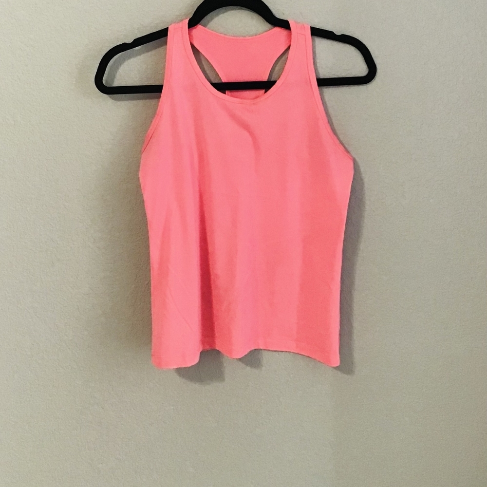 Bright pink work out top